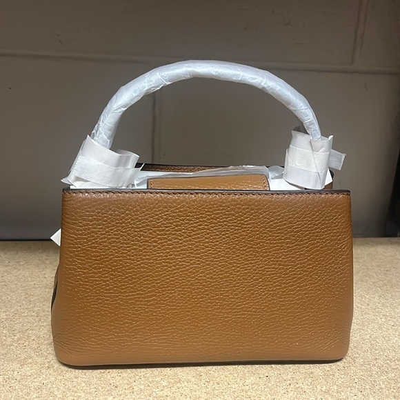 Tory Burch Britten Micro Satchel 145357 Moose - Picture 2 of 12